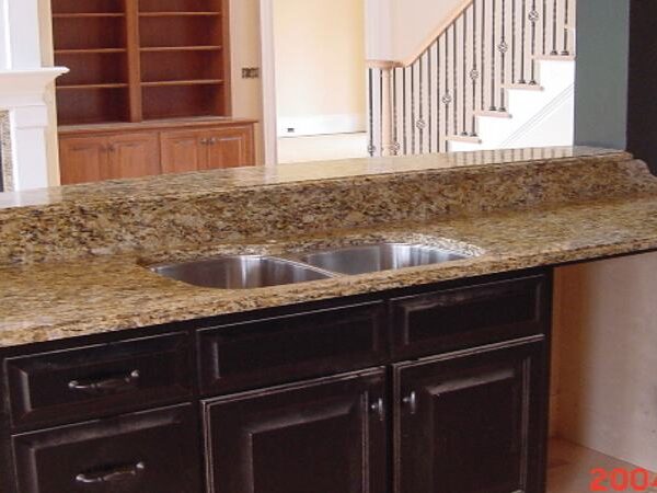 Refined luxury kitchen countertop with intricate details